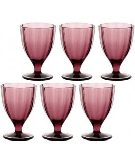 Rose&Tulipani Set of 6 kieliszków Amami - Purple, 300 ml