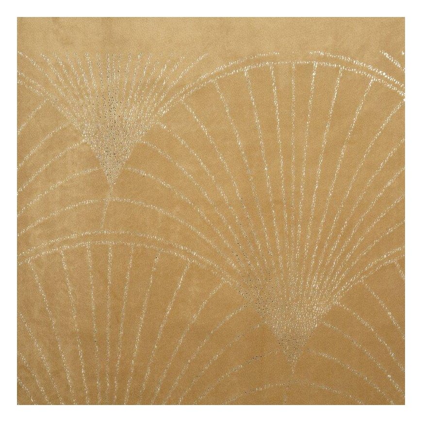 Eurofirany BLINK / 14 Velvet table runner with a large art deco fan pattern, 35X180 cm, color: gold – 5