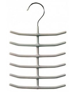Tie Hanger Steel|Vinyl Non Slip Sliver 16cm silver