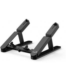 Genius laptop stand Laptop stand, G-Stand M200, adjustable angle, black, plastic, 10 Kg carrying capacity, Genius