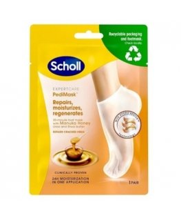 Scholl Expert Care PediMas Foot Mask With Manuka Honey 1 pair - Moisturizing foot mask with manuka honey