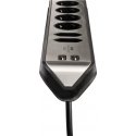 Brennenstuhl 1153590610 pagarinātājs 2 m 6 Maiņstrāvas izvade (-s) Iekštelpas Melns, Sudrabs