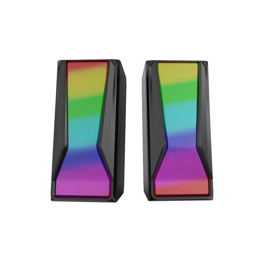 Computer speakers Głośniki komputerowe Marvo łokności SG-274, 2.0, 6W, black, volume control, 150Hz-20kHz, RGB – 2