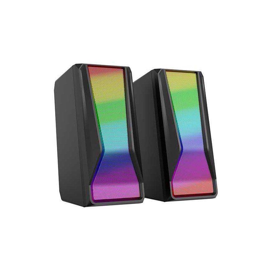 Computer speakers Głośniki komputerowe Marvo łokności SG-274, 2.0, 6W, black, volume control, 150Hz-20kHz, RGB – 3