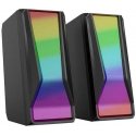 Computer speakers Głośniki komputerowe Marvo łokności SG-274, 2.0, 6W, black, volume control, 150Hz-20kHz, RGB Computer speakers Głośniki komputerowe Marvo łokności SG-274, 2.0, 6W, black, volume control, 150Hz-20kHz, RGB