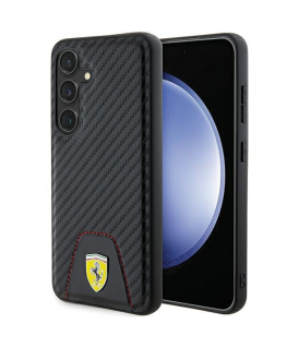Case Ferrari FEHCS24SN3PUK S24 S921 black/black hardcase Carbon Stitched Bottom