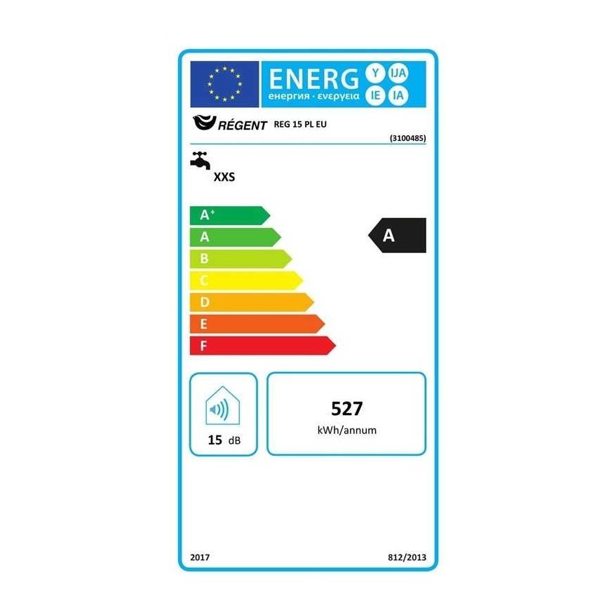 Water heater REGENT, mounted above the sink, 15 l – 3