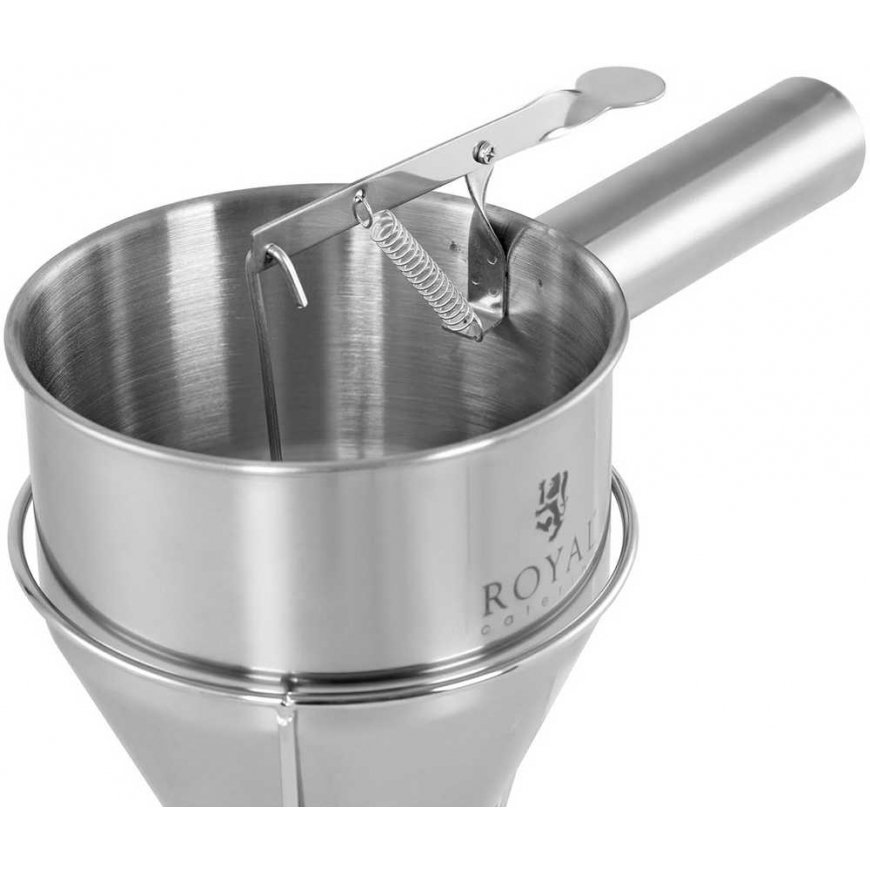 Royal Catering Dozatorius grietinėlės padažams, nerūdijantis plienas, antgalis sk. 8 mm 1,2 l – 3