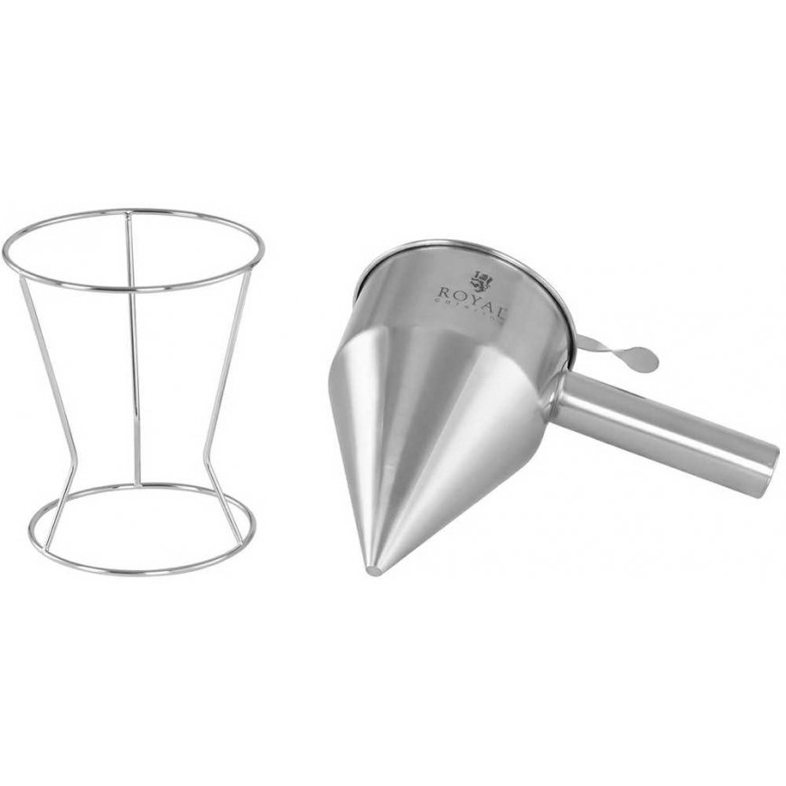 Royal Catering Dispenser for cream sauces, stainless steel, tip dia. 8 mm 1.2 l – 5