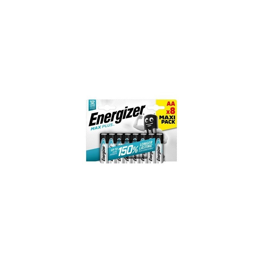 Energizer Max Plus Mignon AA -Batterie Alkali-Manganese 1.5 V 8 St. – 2