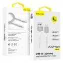 Blavec Cable Raptor braided - USB to Lightning - 2A 3 metres (CR Blavec Cable Raptor braided - USB to Lightning - 2A 3 metres (CR