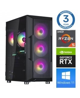 INTOP Ryzen 5 5600X 16GB 250SSD M.2 NVME RTX3050 6GB WIN11