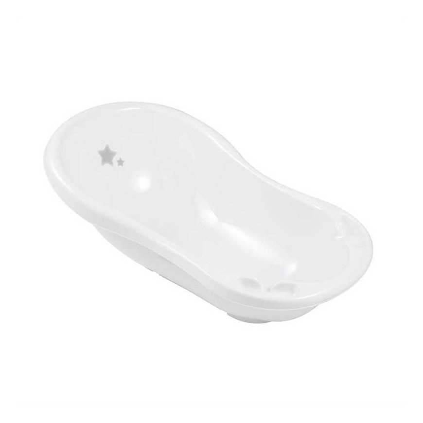 KEEEPER bathtub with stopper STARS, white, 84cm, 18426