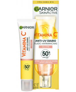 Garnier Skinactive Vitamina C Fluido Antimanchas Spf50 Glow, 40 ml
