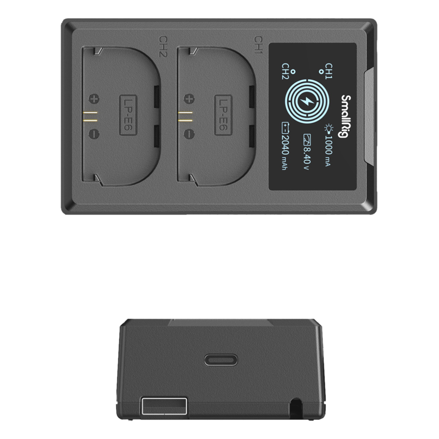 SmallRig 4084 Baterija Charger For LP-E6 Batteries – 3