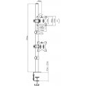 Holder Maclean MC-966 Double Monitorius Mount Screen Holder Double Arm for Computer Monitors, max VESA 100x100, 13-27", 9kg