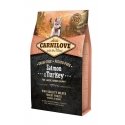Carni Love with salmon and turkey Puppy Large breed dry dog food - 4kg Carni Love with salmon and turkey Puppy Large breed dry dog food - 4kg