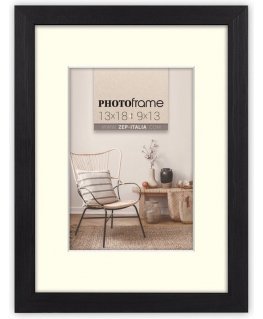 Photo frame ZEP Malmo black 15x20/20x30 Holz mit Passepartout V4523B
