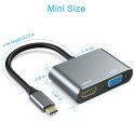 iLike HD4 2in1 videoadapter – konverter USB-C-lt Hdmi 4K 30Hz /
