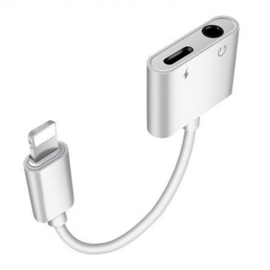 iLike AX7 Dual Lightning Audio Adapter to 3.5mm Headset Plug + L – 2