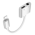 iLike AX7 Dual адаптер аудио с двумя разъемами Lightning на гарн