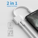 iLike AX7 Duāls Lightning kabeļu adapteris uz 3.5mm austiņu ligz iLike AX7 Duāls Lightning kabeļu adapteris uz 3.5mm austiņu ligz