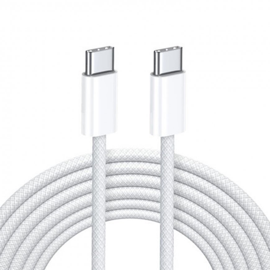iLike CBL6 Pītas virves 65W PD USB-C uz USB-C Datu un uzlādes 2m – 2