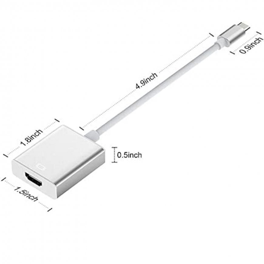 iLike HD2 USB-C Plug to HDMI 4K Female Audio & Video Cable Adapt – 3