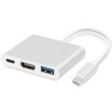 iLike HD1 3in1 USB-C (Type-C) Ligzdas uz HDMI 4K / USB 3.0 / USB