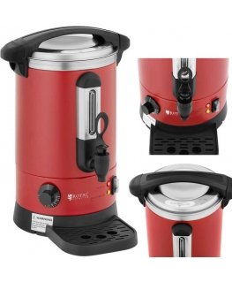 Royal Catering Warnik podgrzewacz do wody with double walls and ociekaczem 6.1 L 1500 W red