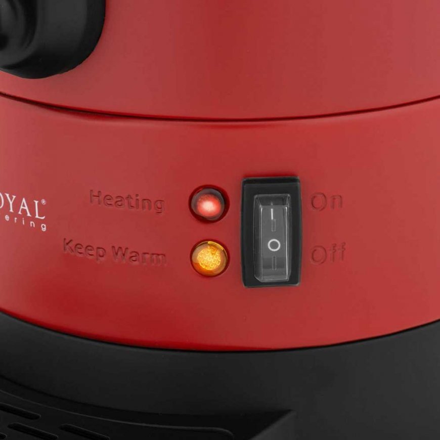 Royal Catering Warnik podgrzewacz do wody with double walls and ociekaczem 6.1 L 1500 W red – 5