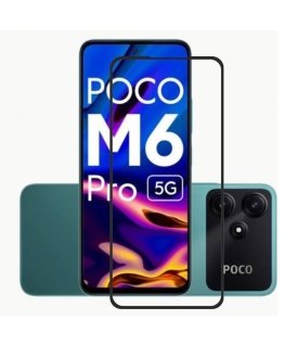 Evelatus Full Cover 2.5D Glass for Xiaomi Poco M6 Pro Anti-Stati