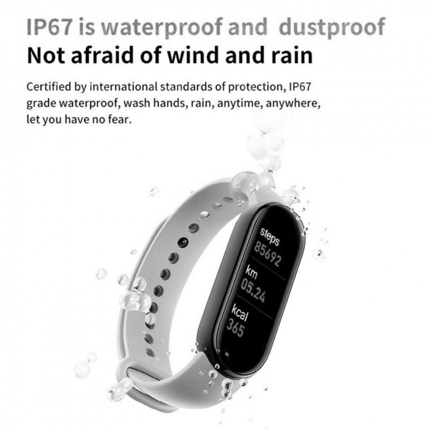 iWear SM6 Fitnesa IP67 Aproce ar HR & Asinsspiediena mēr. / Soc. – 4