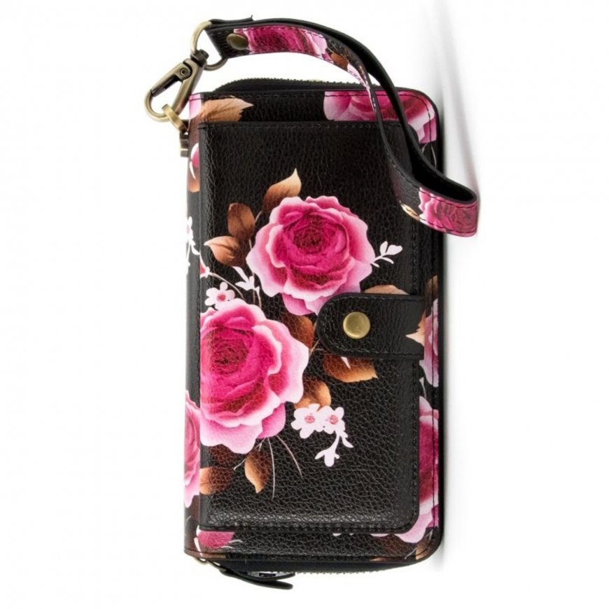 Evelatus Eco Leather Zipper Wallet with Magnetic Phone Fixation