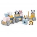 Toy wooden train with animals - PolarB Viga Toy wooden train with animals - PolarB Viga