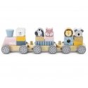 Toy wooden train with animals - PolarB Viga Toy wooden train with animals - PolarB Viga