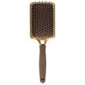Olivia Garden Expert Care Rectangular prostokątna szczotka with nylon włosiem Gold&Brown L Olivia Garden Expert Care Rectangular prostokątna szczotka with nylon włosiem Gold&Brown L