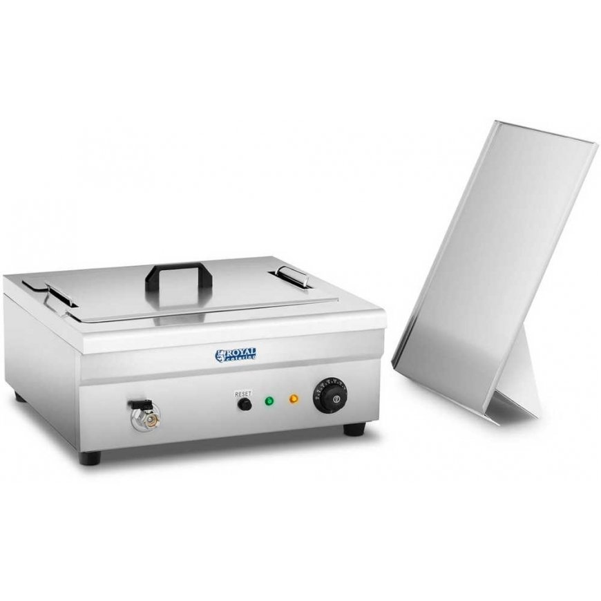 Gruzdintuvė Royal Catering Žuvies spurgų keptuvė su nuvarvėjimo padėklu 3200W 230V 14L – 2
