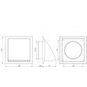 External ventilation grill EUROPLAST ND12FVA, anthracite External ventilation grill EUROPLAST ND12FVA, anthracite