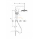 Shower set Invena Rotonda AU-27-K02-G Shower set Invena Rotonda AU-27-K02-G