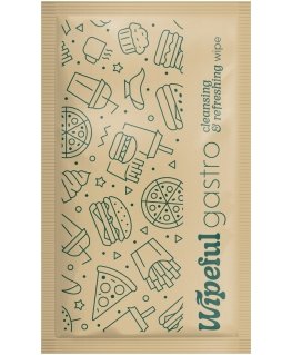 Drėgnos servetėlės WIPEFUL Gastro Kraft, 6x10cm, 1000 vnt