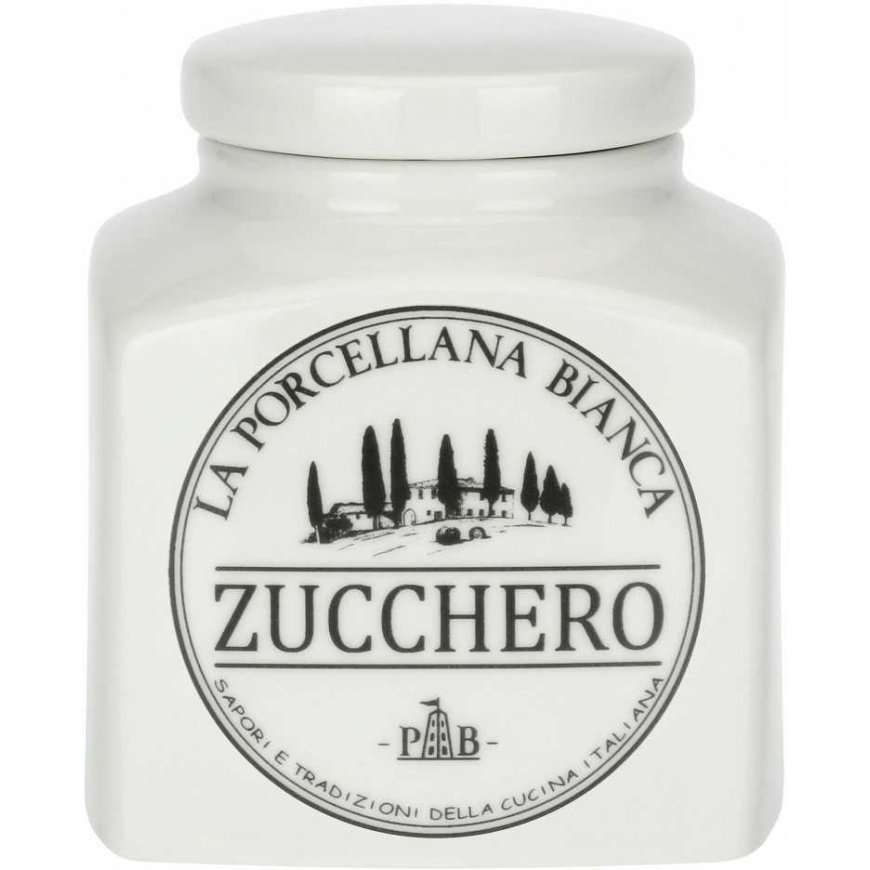 La Porcellana Bianca Pojemnik na cukier Conserva - Baltas, 500 ml