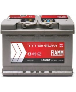 Battery Fiamm L3 80P, 80 Ah, 730 A, 12 V