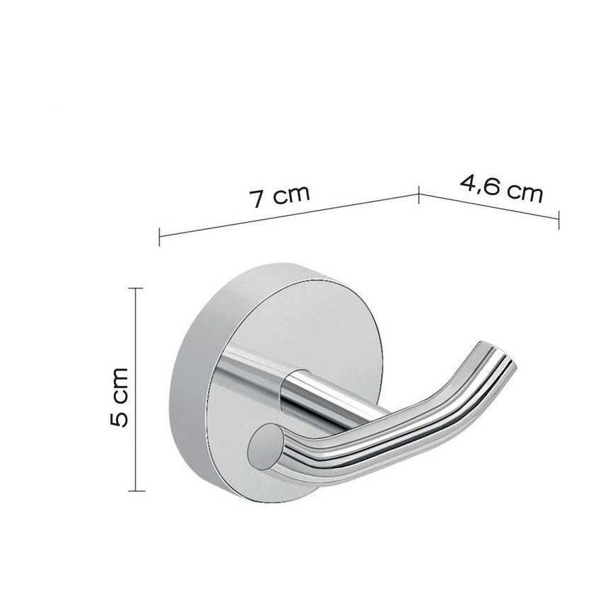 Kabliukas dvigubas Gedy Eros 2326 – 4