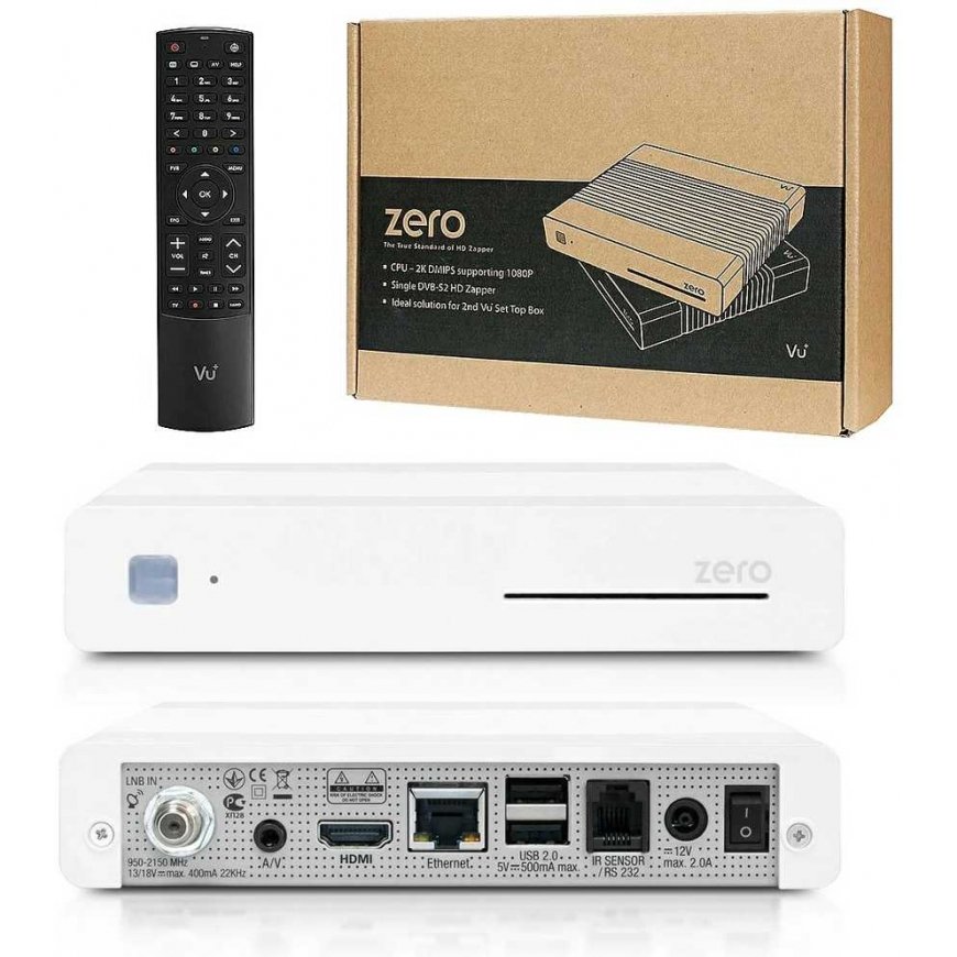 VU+ Zero rev. 2 HEVC H.265 Baltas – 2