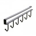 Clothes rack metal with clips and PVC-coated white Clothes rack metal with clips and PVC-coated white
