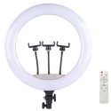 Elight SR18 46cm LED valgusti rõngas 3x nutitelefoni hoidjaga +