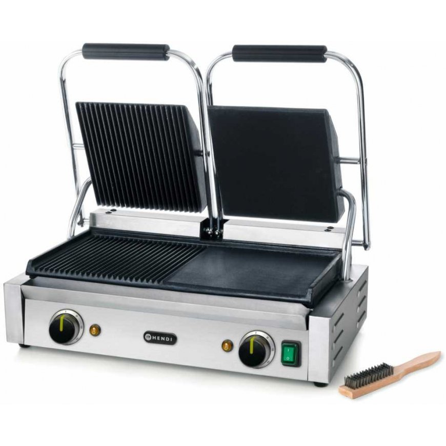 Contact grid with double grooves, smooth, 3600 W - Hendi 263907