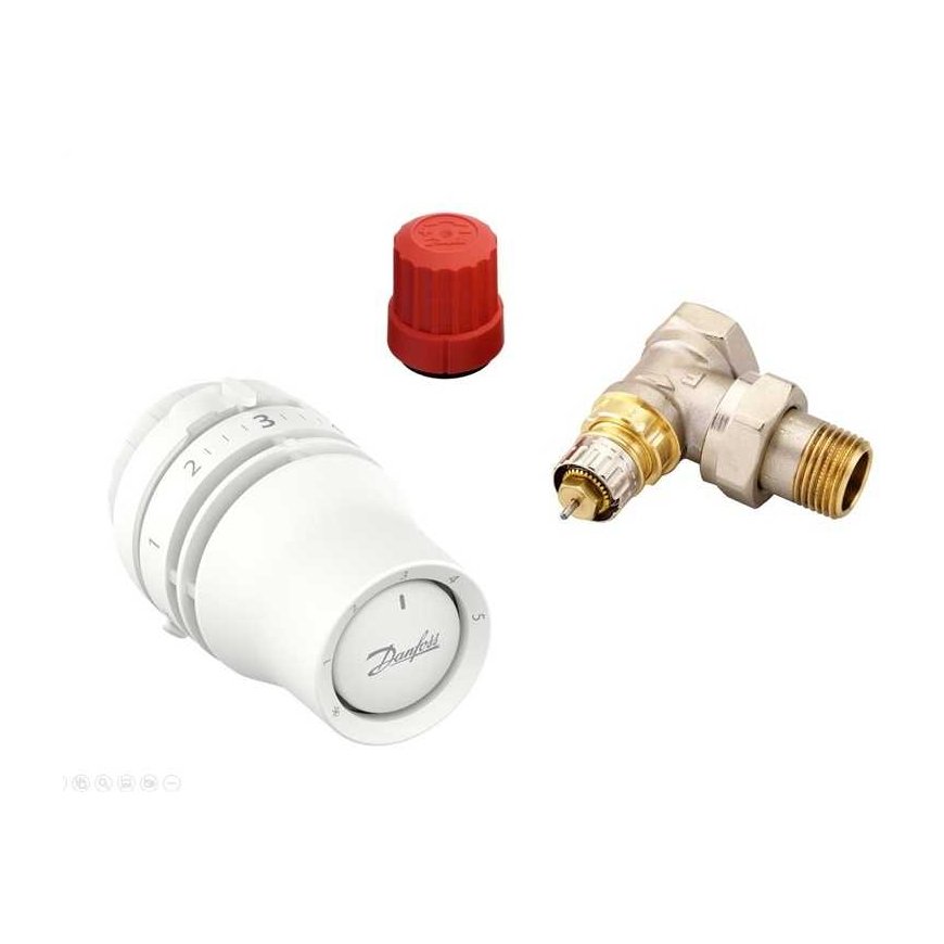 Danfoss Jutiklio rinkinys 015G5325, RA-N, DN15, kampinis – 2