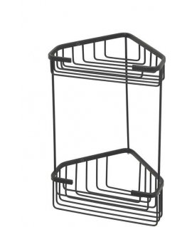 Shower shelf GEDY 248214, 151×325×200 mm, black